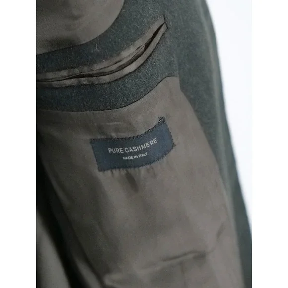 Today's Man‎ Cashmere Blazer Dark Green Cashmere Jacket 46 L Trapani